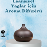 Sessiz Çalışan Aromaterapi Difüzörü – 4 Zaman Ayarlı, 7 Renkli Işık Seçeneği - Vipsepet