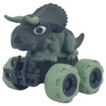 Sürtmeli Dinazor Arabalar 12 cm - H-20 - Triceratops - Yeşil (Vipsepet)