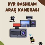 Sürüş ve Park Halinde Kesintisiz Güvenlik İçin 3 Kameralı Profesyonel Dashcam - Vipsepet
