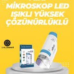 Taşınabilir LED Işıklı Cep Mikroskop – 80X–200X Büyütme - Vipsepet