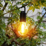 Taşınabilir Şarjlı Led Ampül Outdoor Kamp Bahçe Lambası 10W Askılı Kırılmaz Led Işık ( Vipsepet )