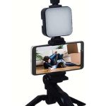 Telefon Tutucu Mikrofonlu Işıklı Youtuber Video Kayıt - vipsepet