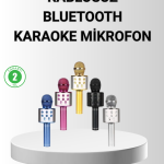 Bluetooth Karaoke Mikrofon – Yüksek Ses Kalitesi, Yankı Efektli, Uzun Ömürlü Pil - Vipsepet