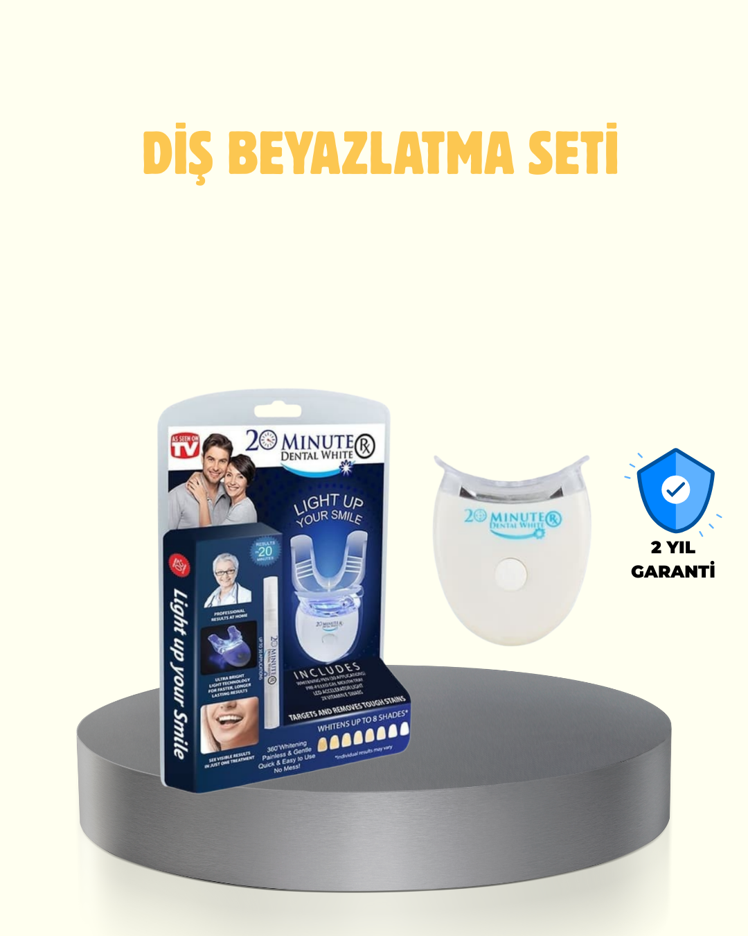 titresimli-zayiflama-ve-masaj-kemeri-5 LED Işıklı Profesyonel Diş Beyazlatma Seti - Vipsepet - Görsel 1