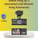 TA-01 2.0 İnç Ekranlı 3 Kanallı Araç Kamerası - Vipsepet