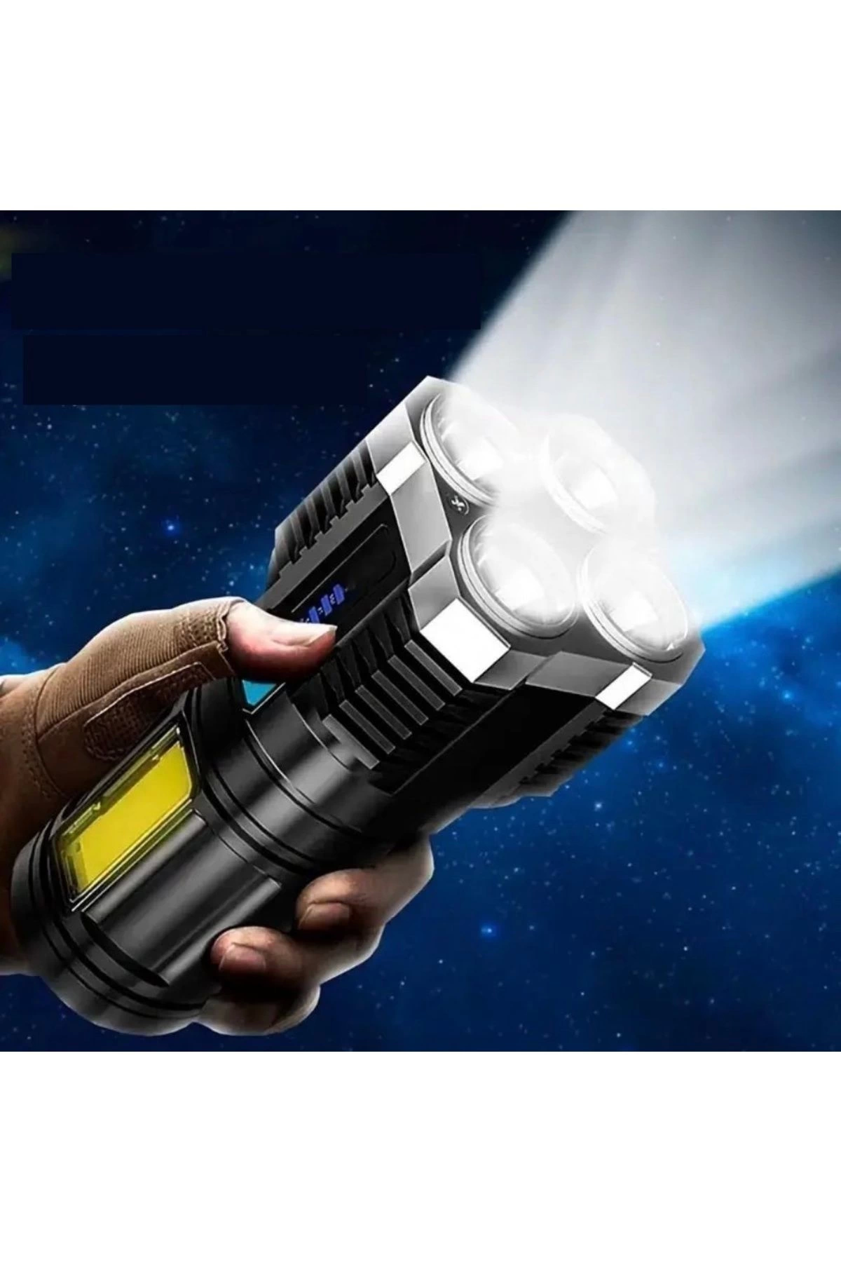 ultra-parlak-el-feneri-usb-sarj-4-led-yan-cob-led-taktik-gunluk-hayat-kamp-avcilik-el-feneri-015742111-sw1200sh1800 Ultra Parlak El Feneri Usb Şarj 4 Led+Yan Cob Led Taktik Günlük Hayat Kamp Avcılık El Feneri ( Vipsepet ) - Görsel 1