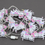Ortama Renk Katan Unicorn Şeklinde Renkli Sıralı Led Lamba ( Lisinya )