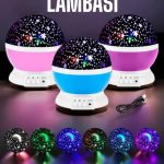 Mavi ve Mor Işıklı Projeksiyon Lambası - Vipsepet
