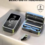 Aynalı Bluetooth Kulaklık Telefon Standlı Dijital Göstergeli - vipsepet