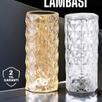 Gece Lambası Kristal Lamba Dokunmatik Şarjlı Hediyelik - Vipsepet