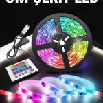 Led Işık 5 Metre Şerit Led RGB Işıklı - Vipsepet