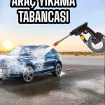 Bahçe ve Araba Yıkama Tabancası Su Basınçlı Hazneli Bataryalı Oto Yıkama - Vipsepet