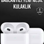Bluetooth Kulaklık 3.Nesil Kablosuz Uzun Pil Ömrü Dokunmatik Kontrol - vipsepet