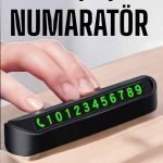 Numaralık Araç İçi Araba Araç Park Numaratör Telefon Numarası Yazma - Vipsepet