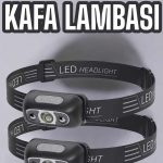 Kafa Lambası Kamp Lambası Led Işık Şarjlı Ayarlanabilir - Vipsepet