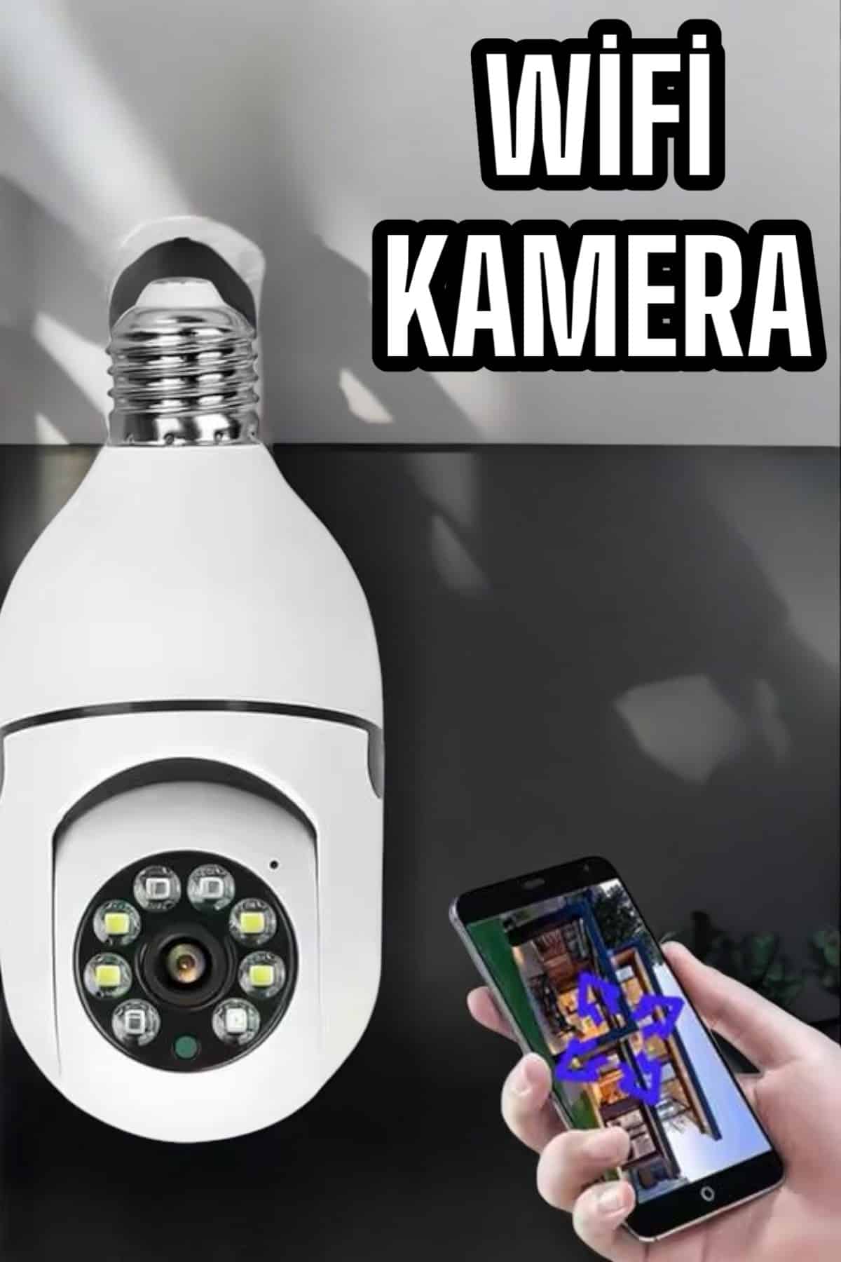 whatsapp-gorsel-2025-01-20-saat-07.57.07-5455c2d4-photoroom Wifi Kamera Duylu Ampul Görünümlü 360 Derece Dönebilen Ev Kamerası - Vipsepet - Görsel 1