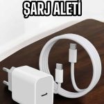 Şarj Aleti İOS 15/15 Pro Max Uyumlu Şarj Adaptörü ve Kablosu - Vipsepet