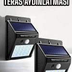 Solar Güneş Enerji Panelli Sensörlü Lamba Enerji Tasarruflu - Vipsepet