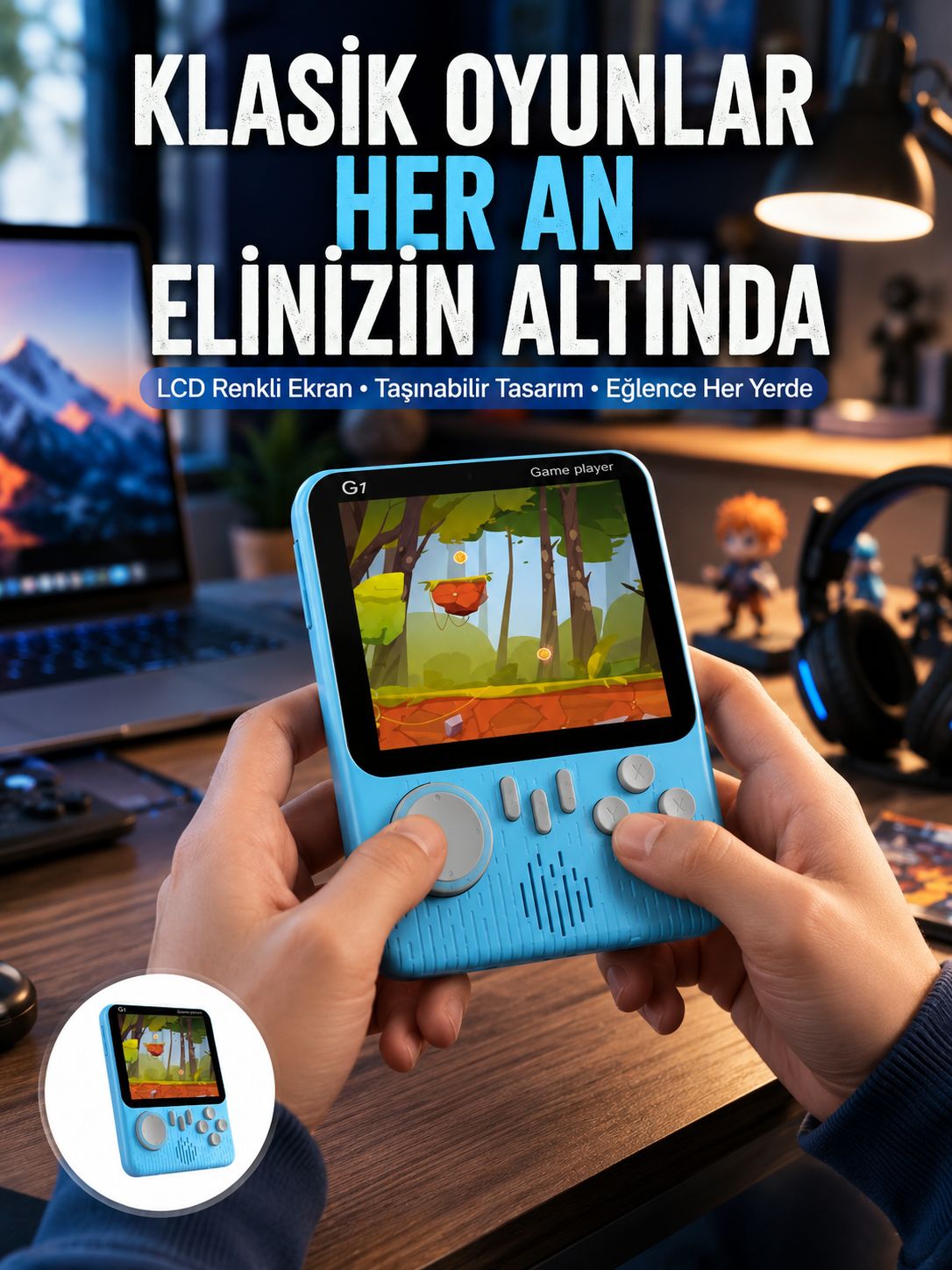 whatsapp-image-2026-07-07-11.51.40 3.5 İnç Mini Atari Taşınabilir Oyun Konsolu 666 Adet Retro Oyun - Vipsepet - Görsel 1