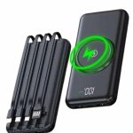 Wireless Powerbank 10000 Mah LED Ekranlı Dahili Kablolu Hızlı Şarj - vipsepet