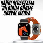 Yeni Nesil Akıllı Saat Müzik Dinleme Bildirim Görme Sesli Asistan Desteği - Vipsepet