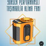 Yüksek Hızlı Mini Klima Fan – 11 m/s Rüzgar Gücü, 100 Hız Ayarı - Vipsepet